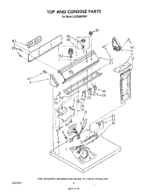 03 - Section parts for Whirlpool Dryer LE5800XSW1 from AppliancePartsPros.com
