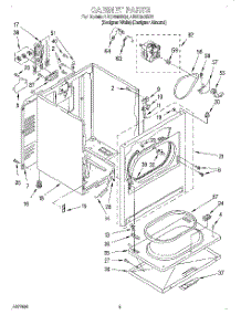 02 - Section parts for Whirlpool Dryer LEC7848DQ1 from AppliancePartsPros.com