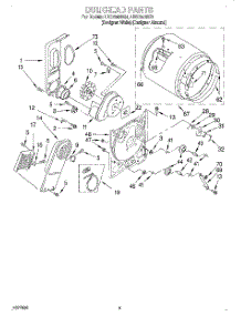 03 - Section parts for Whirlpool Dryer LEC7848DQ1 from AppliancePartsPros.com