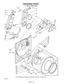 04 - Bulkhead parts for Whirlpool Dryer LG6601XPW0 from AppliancePartsPros.com