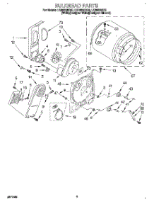 03 - Section parts for Whirlpool Dryer LER6638DW0 from AppliancePartsPros.com