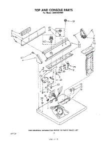 02 - Section parts for Whirlpool Dryer LE6810XPW0 from AppliancePartsPros.com