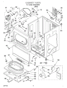 02 - Section parts for Whirlpool Dryer CEW2790EW0 from AppliancePartsPros.com