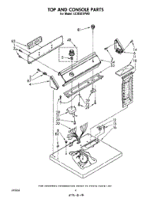 03 - Section parts for Whirlpool Dryer LE3000XPW0 from AppliancePartsPros.com