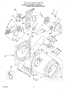 03 - Section parts for Whirlpool Dryer LEC8858DZ1 from AppliancePartsPros.com