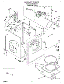 02 - Section parts for Whirlpool Dryer LER4434AQ1 from AppliancePartsPros.com