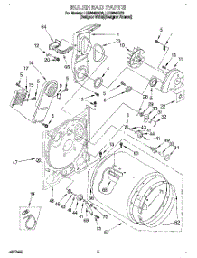 03 - Section parts for Whirlpool Dryer LEE9848BQ2 from AppliancePartsPros.com