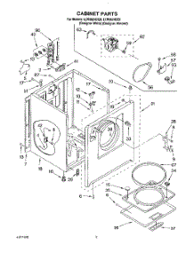 02 - Section parts for Whirlpool Dryer LER5624DQ0 from AppliancePartsPros.com