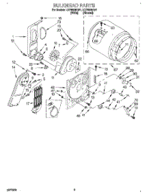 03 - Section parts for Whirlpool Dryer LEP6848AW1 from AppliancePartsPros.com