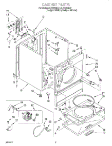 02 - Section parts for Whirlpool Dryer LEV6634DQ1 from AppliancePartsPros.com