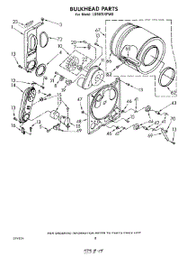 05 - Bulkhead parts for Whirlpool Dryer LG5601XPW0 from AppliancePartsPros.com