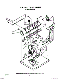 03 - Top And Console Parts parts for Whirlpool Dryer LE9500XTW1 from AppliancePartsPros.com