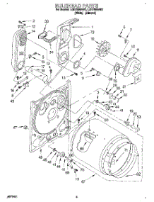 03 - Bulkhead parts for Whirlpool Dryer LGR7858AN2 from AppliancePartsPros.com