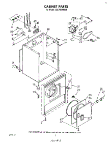 02 - Section parts for Whirlpool Dryer LE5780XKW0 from AppliancePartsPros.com