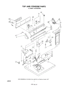 03 - Section parts for Whirlpool Dryer LE5795XPW0 from AppliancePartsPros.com