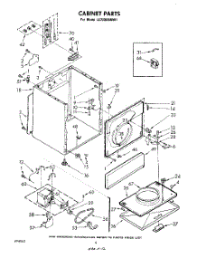 03 - Section parts for Whirlpool Dryer LE7000XMW1 from AppliancePartsPros.com