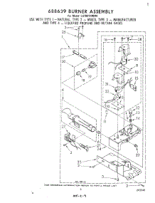 06 - 688639 Burner parts for Whirlpool Dryer LG7801XMW0 from AppliancePartsPros.com