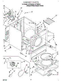 02 - Section parts for Whirlpool Dryer LET7646AQ2 from AppliancePartsPros.com