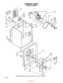02 - Section parts for Whirlpool Dryer LE5795XMW0 from AppliancePartsPros.com