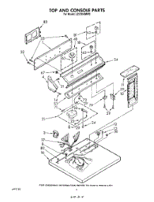 03 - Section parts for Whirlpool Dryer LE5795XMW0 from AppliancePartsPros.com