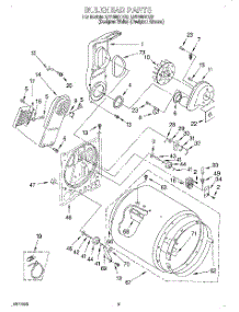 03 - Section parts for Whirlpool Dryer LER8857EQ0 from AppliancePartsPros.com