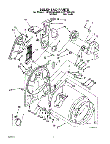 03 - Section parts for Whirlpool Dryer LEV7858AW0 from AppliancePartsPros.com