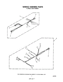 05 - Wiring Harness parts for Whirlpool Dryer 3CE2110XMW2 from AppliancePartsPros.com