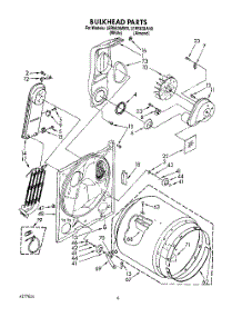 03 - Section parts for Whirlpool Dryer LER5638AW0 from AppliancePartsPros.com