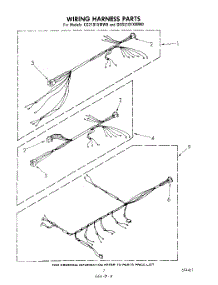 05 - Wiring Harness parts for Whirlpool Dryer GCG2101XMW0 from AppliancePartsPros.com