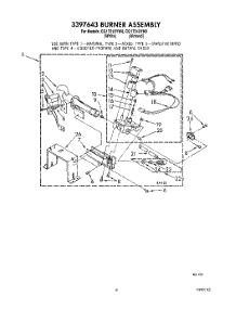 04 - 3397643 Burner Assembly parts for Whirlpool Dryer CG1751XYW0 from AppliancePartsPros.com