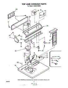 02 - Top And Console, Literature And Optional parts for Whirlpool Dryer LG5651XKW0 from AppliancePartsPros.com