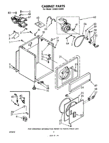 03 - Cabinet parts for Whirlpool Dryer LG5651XKW0 from AppliancePartsPros.com