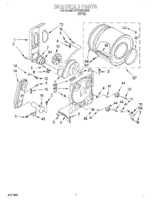 04 - Bulkhead parts for Whirlpool Dryer BYCD3723W2 from AppliancePartsPros.com