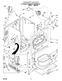 02 - Cabinet parts for Whirlpool Dryer LGV6848AN2 from AppliancePartsPros.com