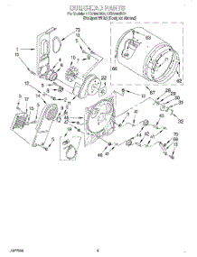 03 - Section parts for Whirlpool Dryer LER7848DQ1 from AppliancePartsPros.com