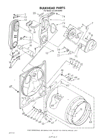 04 - Bulkhead parts for Whirlpool Dryer LG7081XSW0 from AppliancePartsPros.com