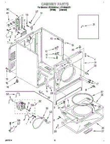 02 - Section parts for Whirlpool Dryer LEC6646AW1 from AppliancePartsPros.com