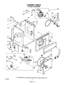03 - Cabinet parts for Whirlpool Dryer LG5781XMW1 from AppliancePartsPros.com
