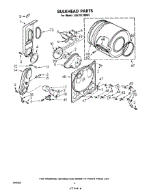 04 - Bulkhead parts for Whirlpool Dryer LG5781XMW1 from AppliancePartsPros.com