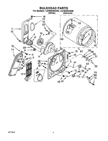 03 - Section parts for Whirlpool Dryer LER6848AW0 from AppliancePartsPros.com