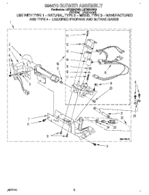 03 - 694670 Burner Assembly parts for Whirlpool Dryer LGT5624BN0 from AppliancePartsPros.com