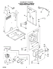 02 - Section parts for Whirlpool Dryer LER3622DZ1 from AppliancePartsPros.com