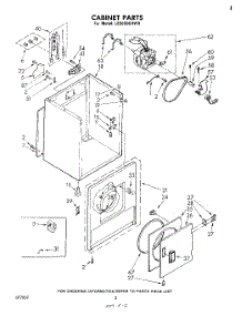 02 - Section parts for Whirlpool Dryer LE5650XKW0 from AppliancePartsPros.com