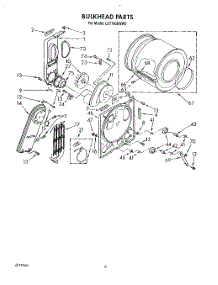 04 - Section parts for Whirlpool Dryer LE7700XWW0 from AppliancePartsPros.com