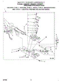 03 - 3401771 Burner Assembly parts for Whirlpool Dryer LGR5624DZ1 from AppliancePartsPros.com