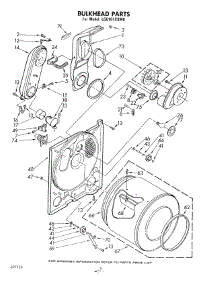 04 - Bulkhead parts for Whirlpool Dryer LG6101XSW0 from AppliancePartsPros.com