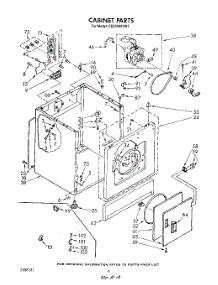 04 - Cabinet, Wiring Harness parts for Whirlpool Dryer CE2950XSW1 from AppliancePartsPros.com