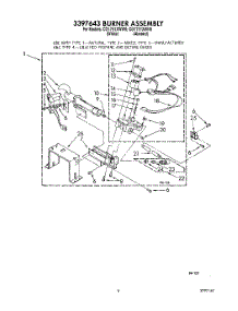 04 - 3397643 Burner Assembly parts for Whirlpool Dryer CG1751XWW0 from AppliancePartsPros.com