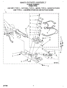 04 - 694670 Burner Assembly parts for Whirlpool Dryer LGT6634AQ1 from AppliancePartsPros.com