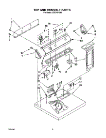 02 - Section parts for Whirlpool Dryer LE5530XSW1 from AppliancePartsPros.com